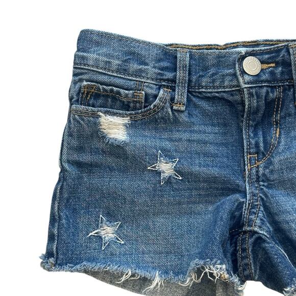 OLD NAVY Girls Denim Shorts with Stars Size 6 - Picture 2 of 4